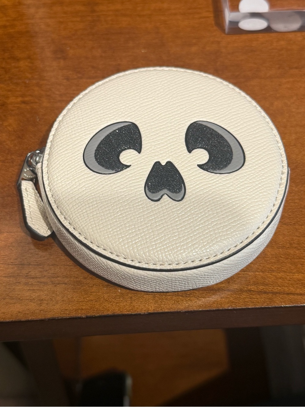 Coach authentic skull pouch EUC Halloween